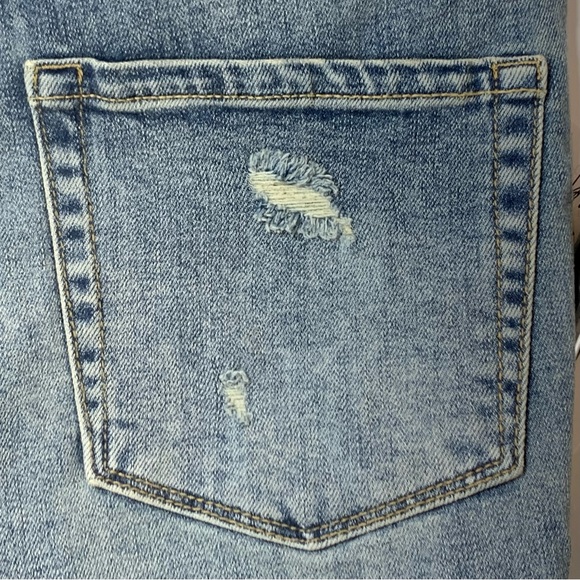 TREASURE & BOND High Waist Boyfriend CutOff Denim Shorts in Gravel MediumVintage - Picture 11 of 13